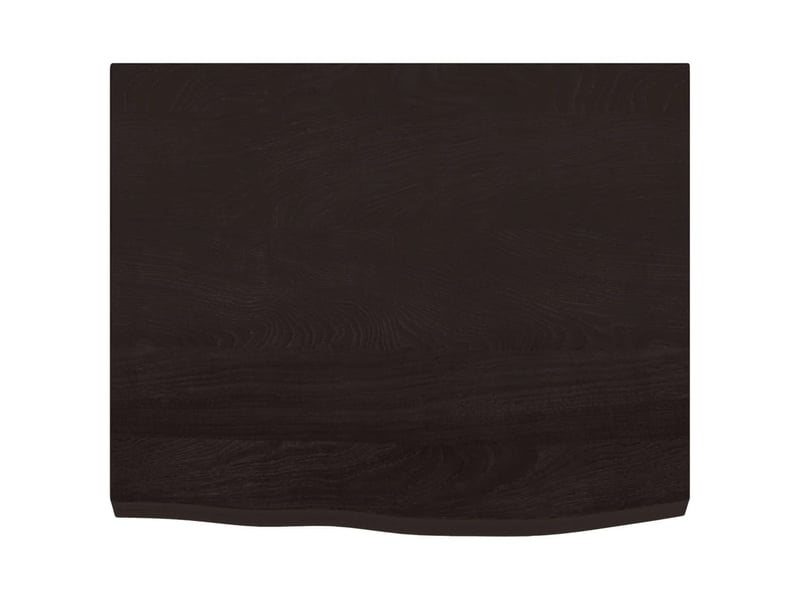  Comptoir de salle de bain, plan de travail marron foncé bois massif traité cf65862  - Conforama D