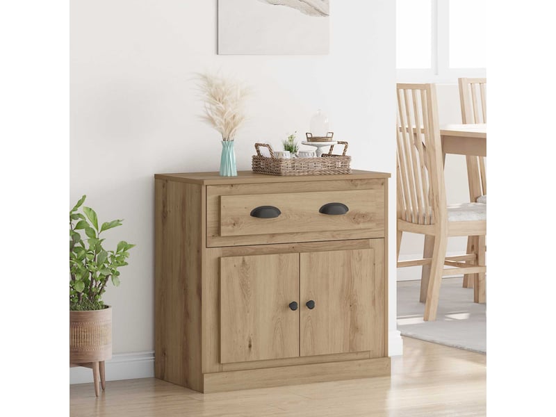  Buffet - haut armoire chêne artisanal 70 x 35,5 x 67,5 cm  - Conforama B