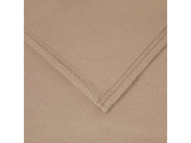  Plaid canapé camel 200x150 cm 0.45 kg polaire  - Conforama E