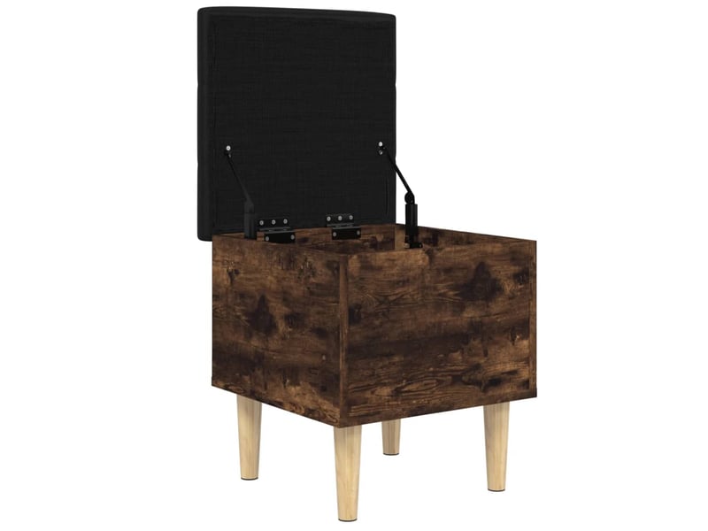  Banc chambre, banc de rangement chêne fumé 42x42x46 cm bois d'ingénierie  - Conforama D