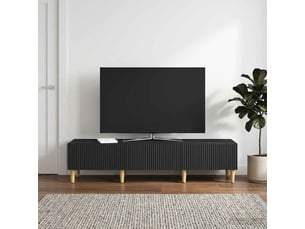 Meuble tv coloris noir 147 cm <strong></strong>  <strong></strong>
