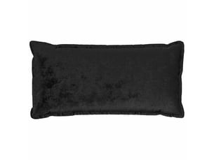 Lot de 6 housses de coussin houten noir 40 x 80 cm flanelle cf49998