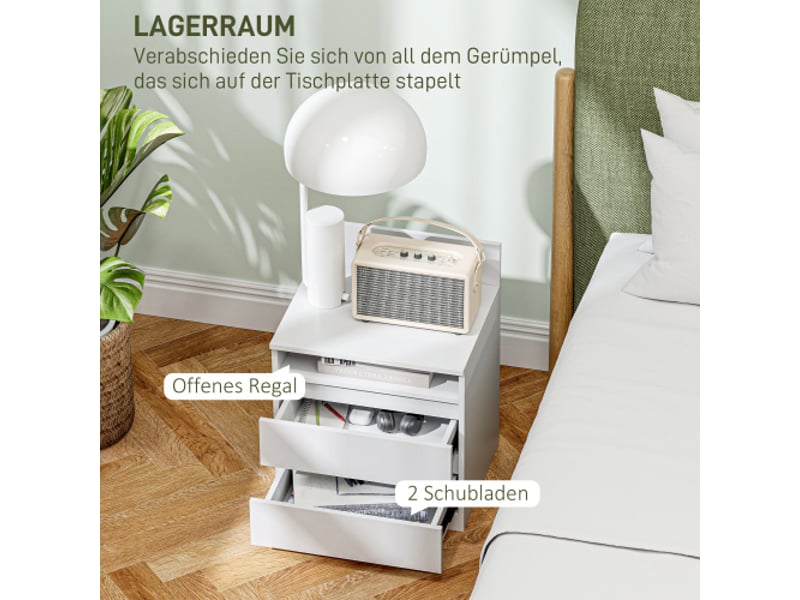  Meuble sous lavabo blanc compact avec tiroir, panneau aggloméré, pour salle de bains  - Conforama E