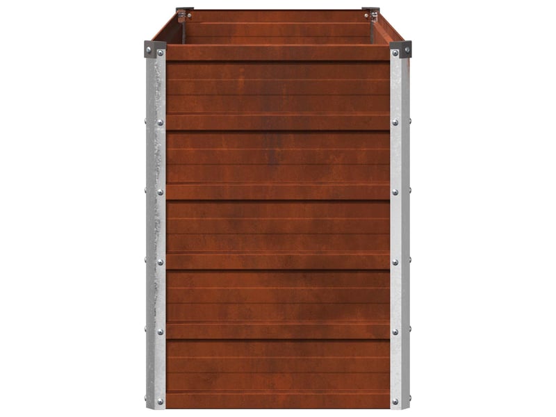 Jardinière - jardin surélevé rouillé 100 x 40 x 55 cm corton - Conforama E