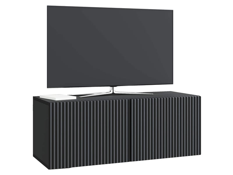 Meuble tv - banc tv - meuble de rangement mural 78,5 x 31 x 30 cm noir bois d'ingénierie  - Conforama C