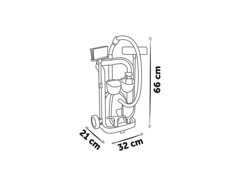  Chariot menage enfant avec aspirateur jouet et 9 accessoires des 3 ans SMO3032160113693 - Conforama E