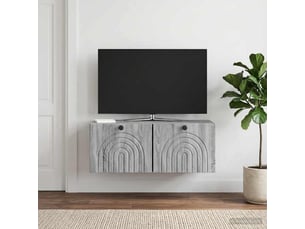 Meuble tv coloris gris 78.5 cm <strong></strong> <strong></strong>