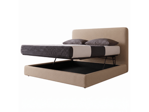 Lit coffre 160x200 cm Sampur C02-LTC51-P 160/200 3DBE coloris beige