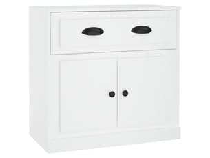 Buffet - bahut - meuble de rangement blanc 70x35,5x67,5 cm bois d'ingénierie