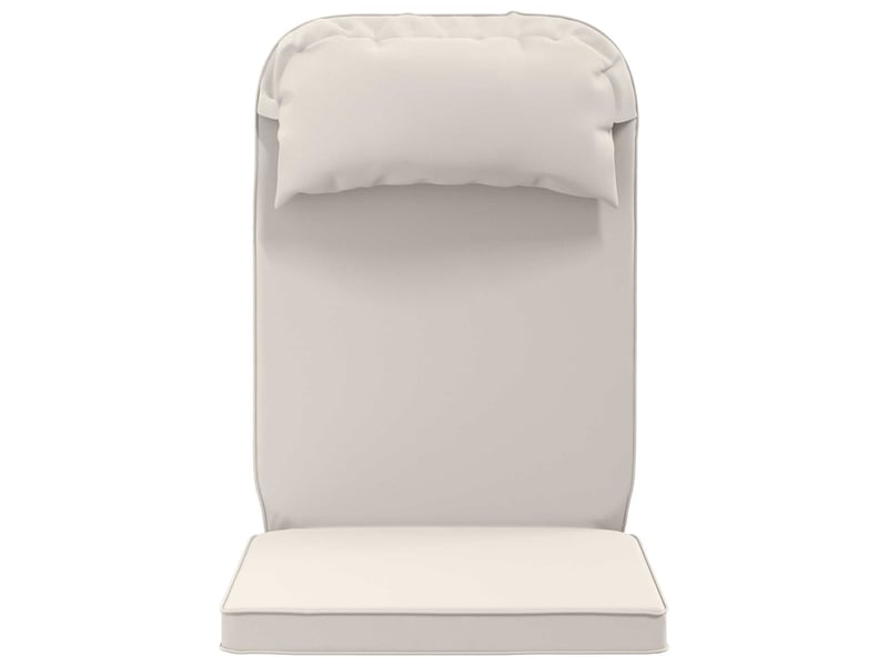 Coussin de transat ensoleillé, coussin pour bain de soleil 100 % polyester blanc cf55989 - Conforama D
