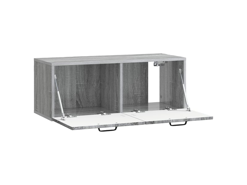 Meuble tv - banc tv - meuble de rangement mural 78,5 x 31 x 30 cm sonoma gris bois d'ingénierie  - Conforama E