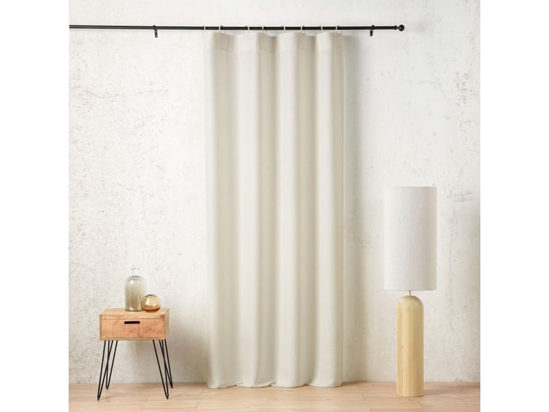  Rideau à anneaux mistolino 145 x 260 cm – tissé en france - 145x260cm - blanc  - Conforama A