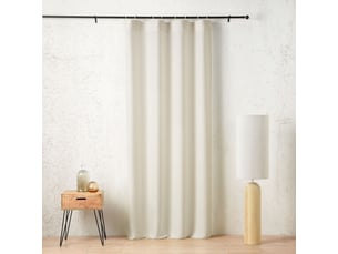 Rideau à anneaux mistolino 145 x 260 cm – tissé en france - 145x260cm - blanc