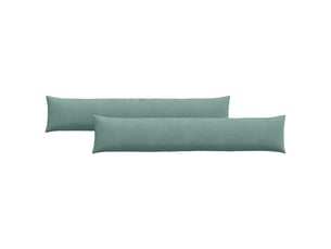 Lot de 2 coussins de canapé, coussins décoratifs vert mer 200 x 40 cm cf59211