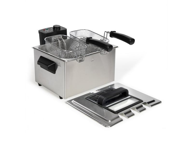  Livoo - friteuse 5l avec 3 paniers 2000w inox  doc373i - DOC373I - Conforama D