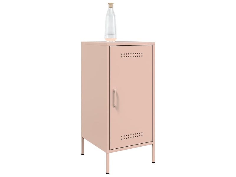  Buffets 2 pcs - bahut - meuble de rangement rose 36x39x79 cm acier  - Conforama D