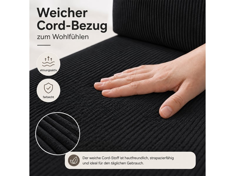  Canapé-lit pliable sans cadre, en tissu velours  - Conforama C