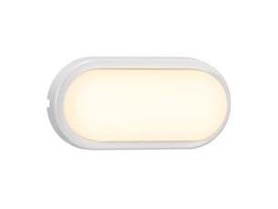 Applique murale extérieur ovale, cuba en plastique blanc, ip54, nordlux