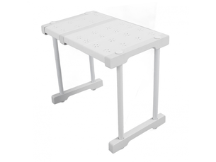 Étagère extensible empilable de 54 kg avec séparateur de charge pour placard et penderie (longueur 27-38 cm)