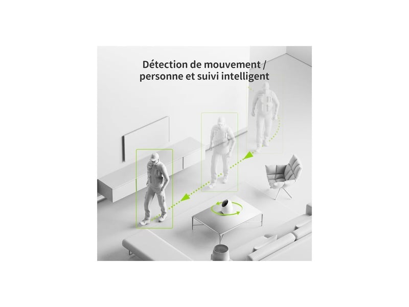  Camera de securite d210 2k wifi interieure motorisee 360 blanche AAAYP32201 - Conforama D