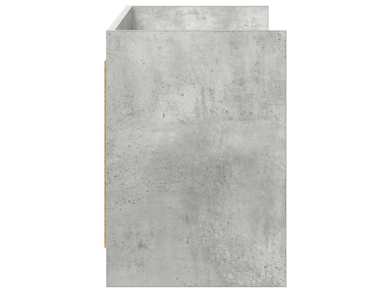  Meuble tv - banc tv - meuble de rangement 135 x 33 x 47 cm gris béton bois d'ingénierie  - Conforama E