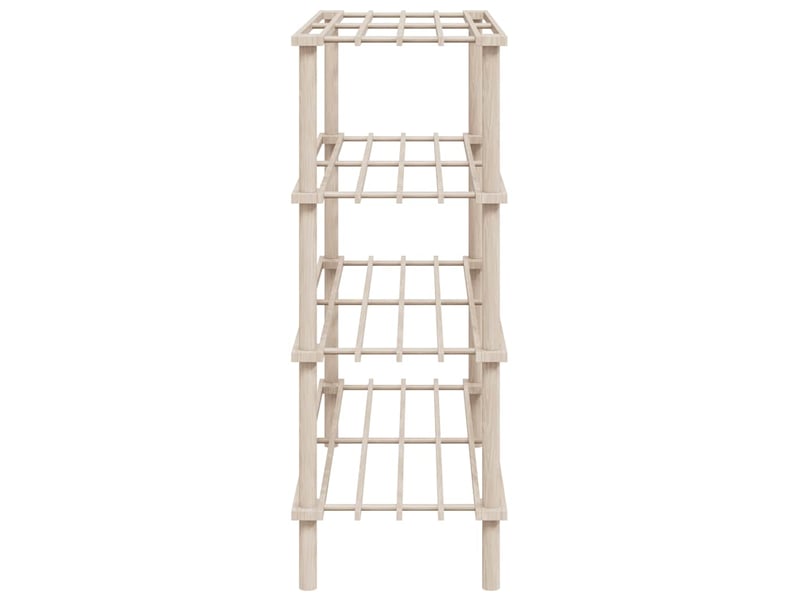  Meuble à chaussures, range-chaussures à 4 étagères 2 pcs bois de sapin solide  - Conforama E