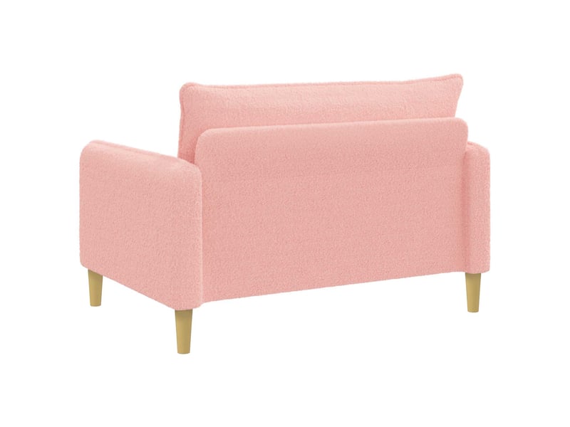  Vidaxl fauteuil xxl rose bouclé  - Conforama E