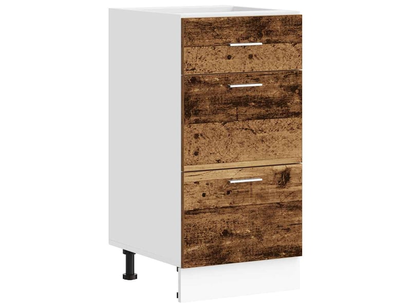  Meuble de rangement, meuble bas de cuisine bois ancien 40x46x81,5cm bois d'ingénierie  - Conforama A