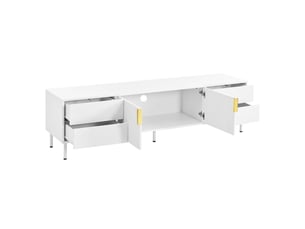 Meuble tv coloris blanc 180 cm <strong>PANGIVO</strong>  <strong>GL5978W</strong>