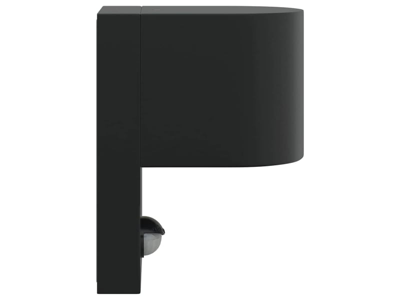 Applique murale extérieure noir 12x7x15 cm acier inoxydable shl69014 - Conforama E