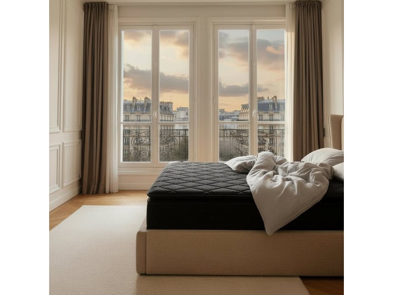  Matelas mémoire de forme et ressorts ensachés 160x200 cm épaisseur 33  - Conforama E