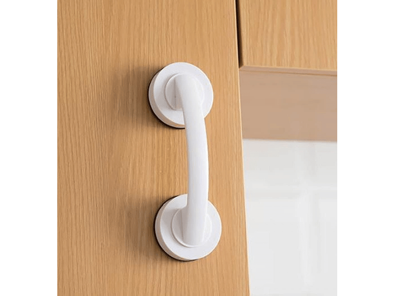 2 grandes poignées pour portes et fenêtres vitrées, portes coulissantes de salle de bain, placards, poignées sans perçage, poignées de réfrigérateur - Conforama E