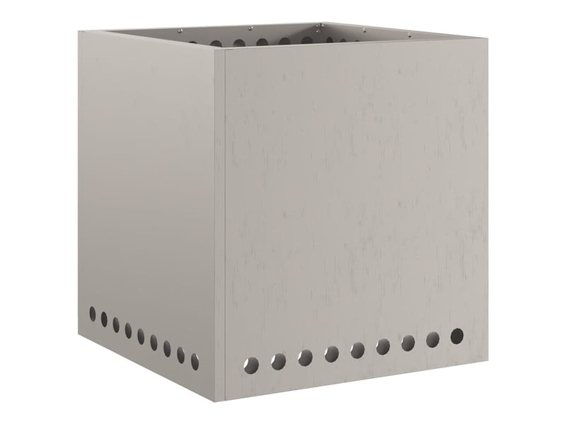  Brasero exterieur, foyer sans fumée rouillé 48x48x50 cm acier patiné  - Conforama E