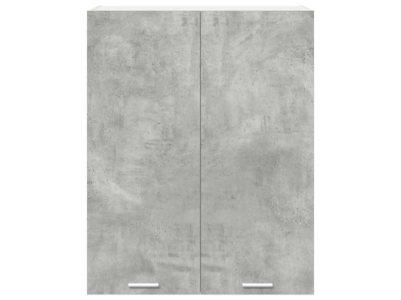  Armoire suspendue moderne grande capacité rangement 80 x 31 x 100 cm en bois d'ingénierie gris béton 02_0053404  - Conforama C