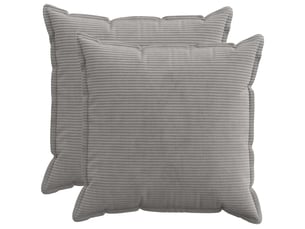 Lot de 2 housses de coussin houten gris clair 65 x 65 cm cf49313