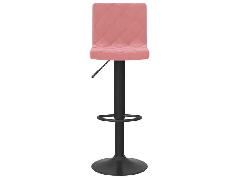  Lot de 2 tabouret de bar, chaise de bar rose velours shl97047  - Conforama D
