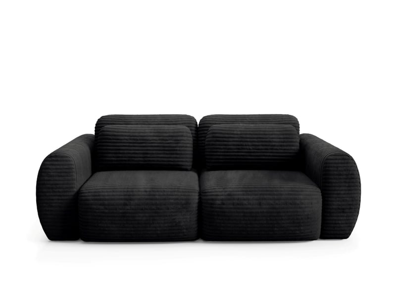  Canapé convertible premium cloud noir  - Conforama A