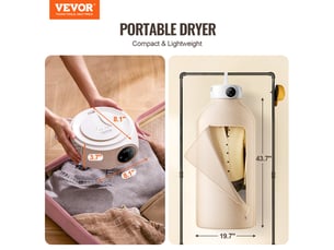 Seche linge VEVOR GR889 - Evacuation 3.2 kg largeur 20.5 cm