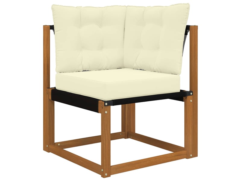  Coussin de canapé d'extérieur, coussin de chaise polyester crème 50,5 x 50,5 cm cf54071  - Conforama C