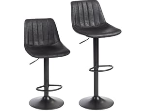 tabouret de bar assise réglable en hauteur <strong>B13643</strong> - noir vendu 1373_2