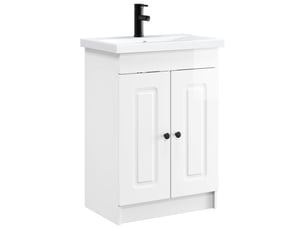 Ensemble de mobilier de salle de bain blanc brillant shl7295