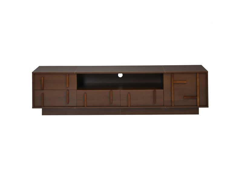  Meuble tv 180 cm avec 4 tiroirs et passe-câbles evryae  - Conforama E