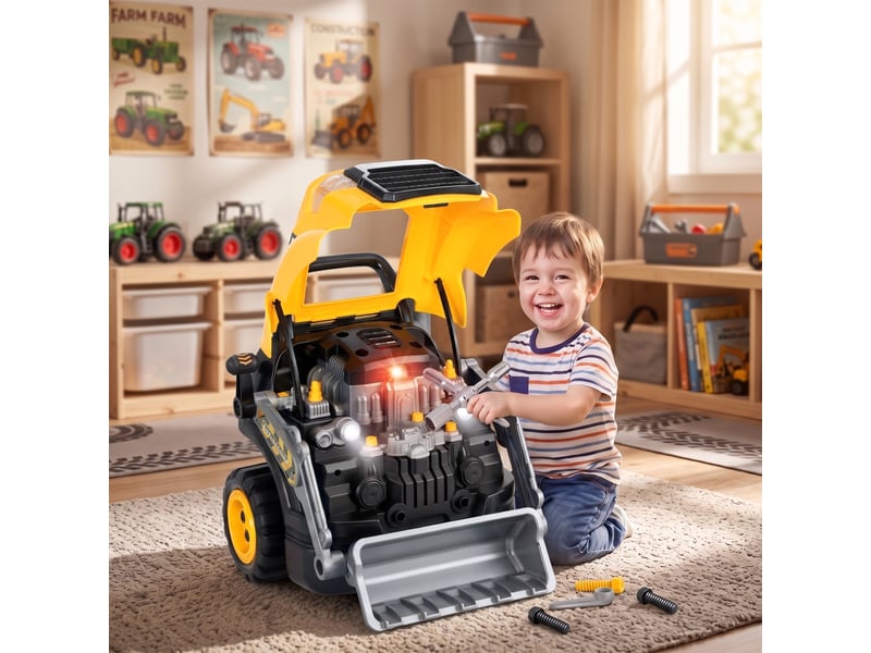  Camion mécano 2 en 1 - jeu d'imitation mécanicien - nombreux accessoires total 68 pièces et effets  - Conforama D