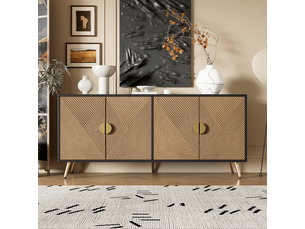 Buffet 4 porte(s)  0 tiroir(s) <strong></strong> <strong></strong> - 160 cm coloris multicolore 