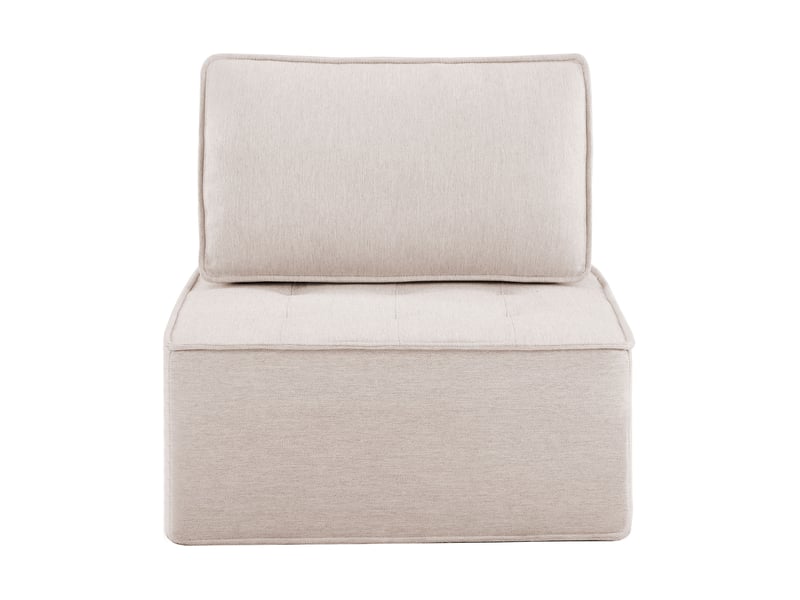  Canapé individuel et petit ensemble de sièges: fauteuil, pouf et sofa - idéal chambre, bureau, espace enfant  - Conforama A