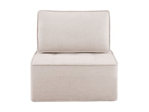Canapé individuel et petit ensemble de sièges: fauteuil, pouf et sofa - idéal chambre, bureau, espace enfant