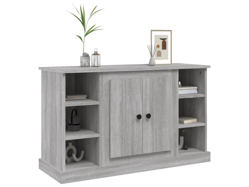  Buffet - bahut - meuble de rangement sonoma gris 100x35,5x60 cm bois d'ingénierie  - Conforama D