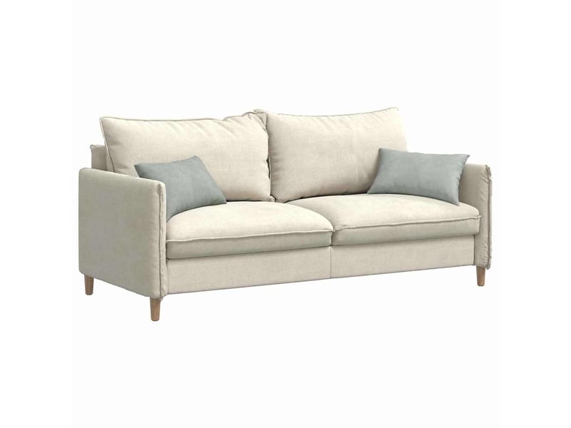  Lot de 2 coussins de canapé, coussins décoratifs gris clair 50 x 30 cm cf59066  - Conforama C