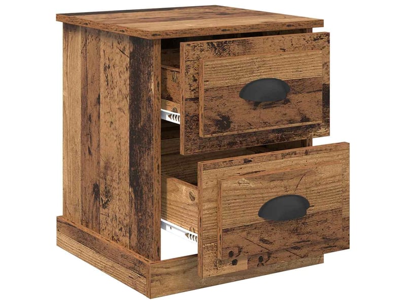  Table de chevet - cabinet de chevet - table de nuit bois ancien 39 x 39 x 47.5 cm  - Conforama D