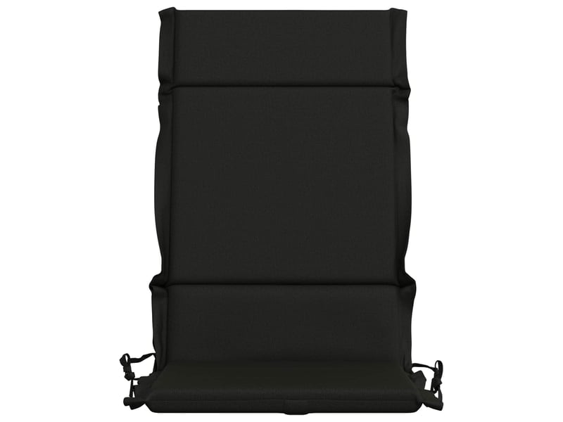  Lot de 4 coussins de chaise à dossier haut  gemert noir cf59330  - Conforama D
